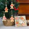 Christmas Tree Hanging Decor Rustic Gingerbread Man Ornament Santa Claus Decoration Premium Wooden Christmas Ornament For Window