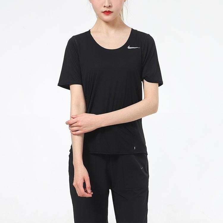 (WMNS) Nike Dri-FIT Training Sports Quick Dry Short Sleeve Black T-Shirt Women's CJ9445-010