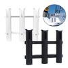 Aluminum Alloy Fishing Rod Holder, 3 Link Wall-Mounted Pod Rack For Marine Boat, Yacht, Camper, Rv, 3 Tube
