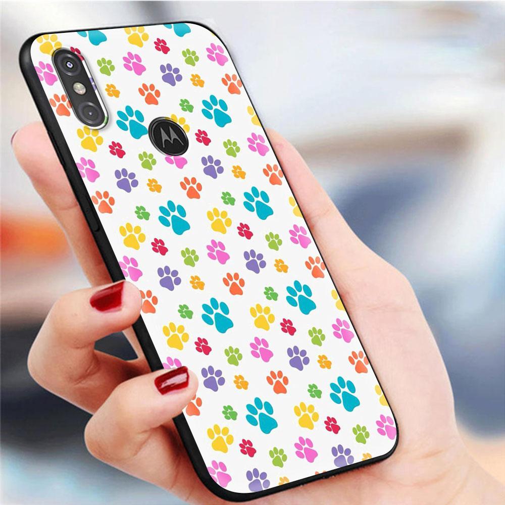 Чехол для телефона Motorola Moto G9 Play One Fusion Plus G8 Power G Stylus Hyper E7 Edge Lite, черный чехол с дизайном кошачьей лапы Moto G Stylus