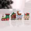 Handcrafted Wooden Christmas Train Decoration - DIY Desktop/Winter Window Decor - Perfect Children's Day Gift