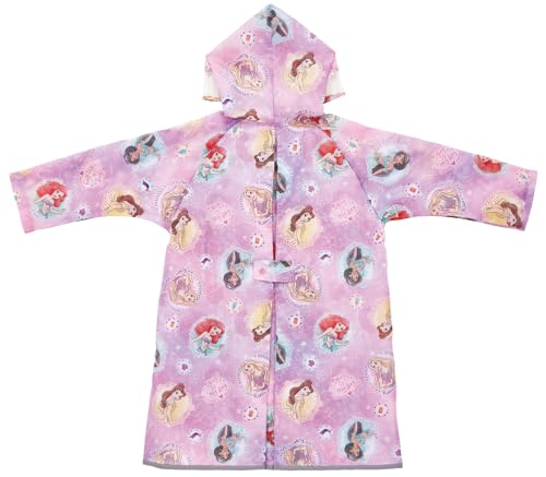 Skater Children's Raincoat, RACO1M, Fits Girls' Heights 110-125cm, Disney Princess Design, Removable While Wearing a Backpack