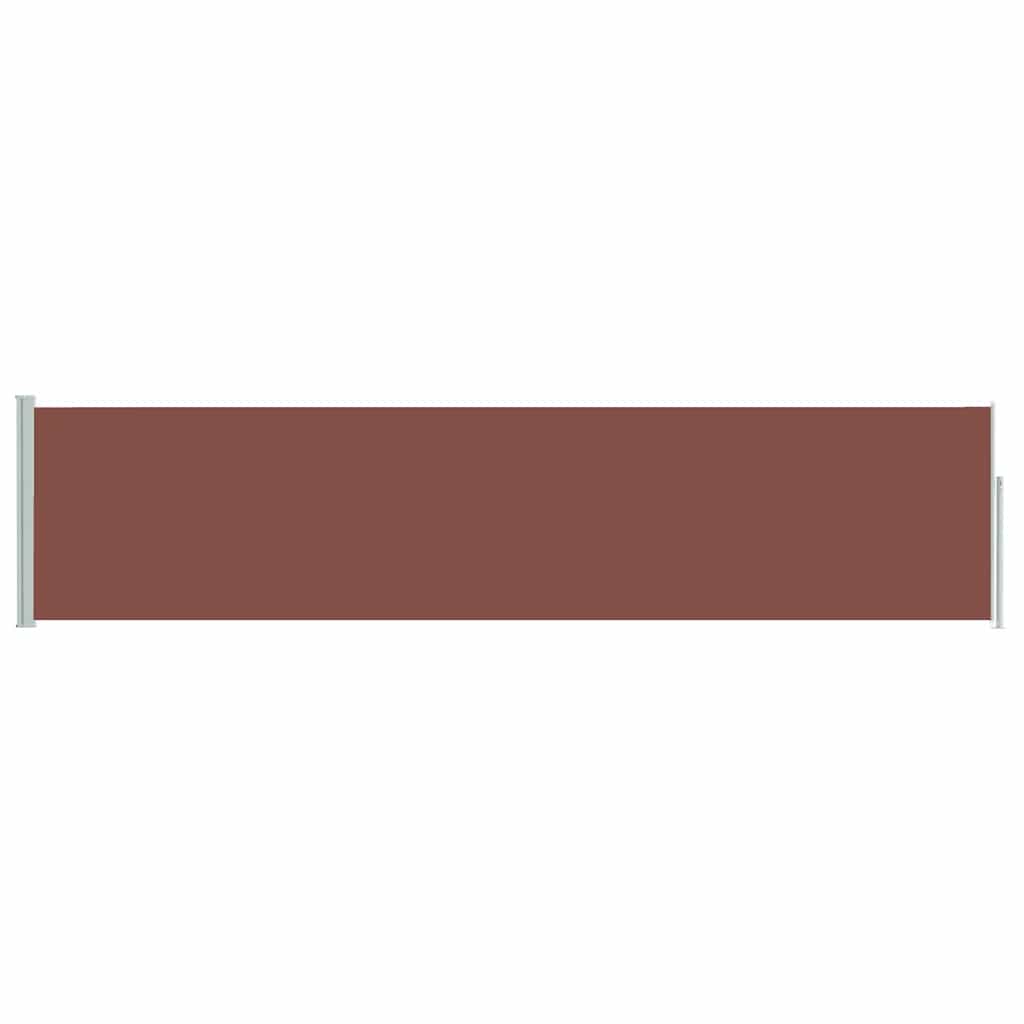 Retractable Side Awning 120*500 cm Brown