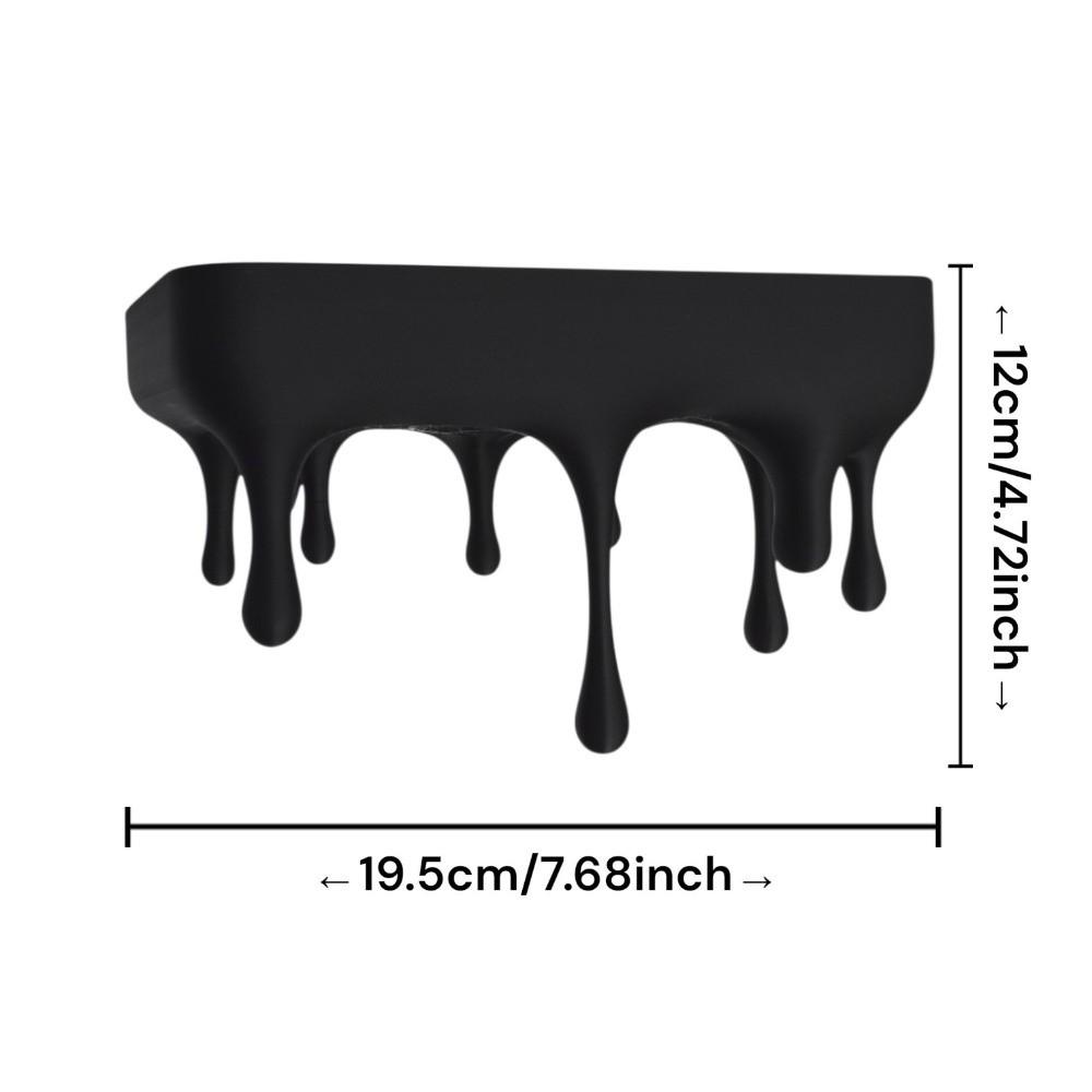 Plastic Melting Wall Shelf Wall-Mounted Display Stand Unique Drip Floating Shelf Bedroom Decor