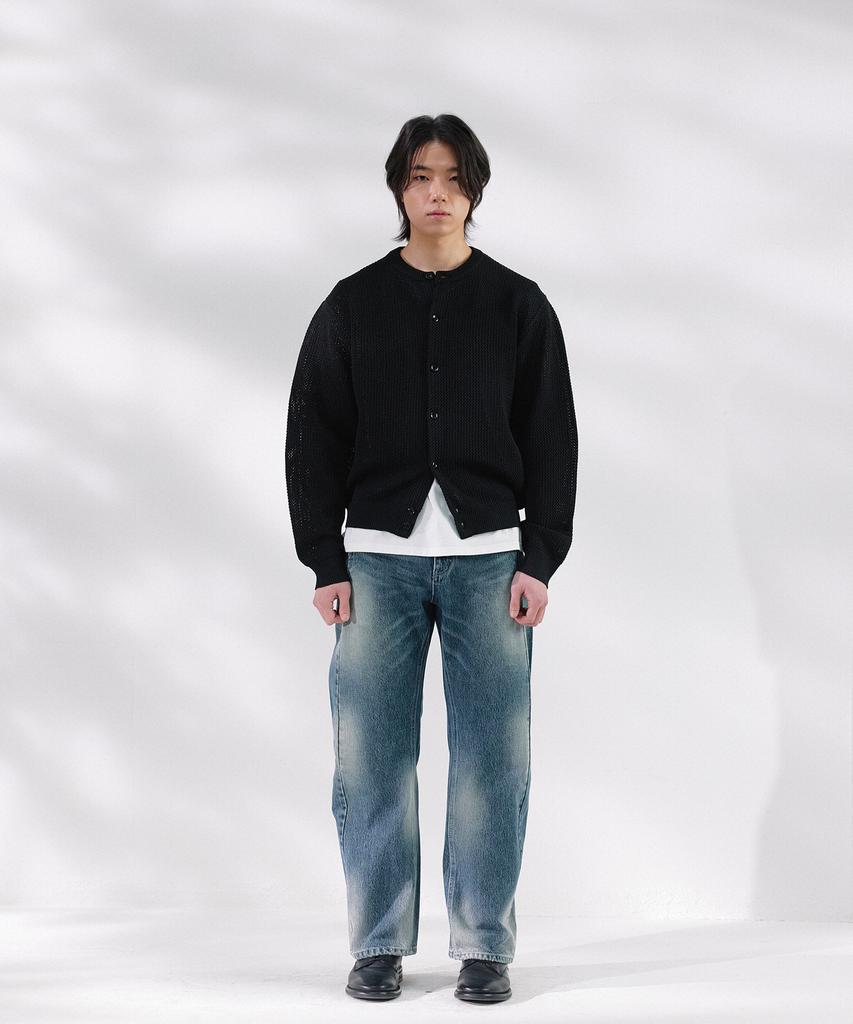 Nonblank Crop Round Ls Cardigan_Black
