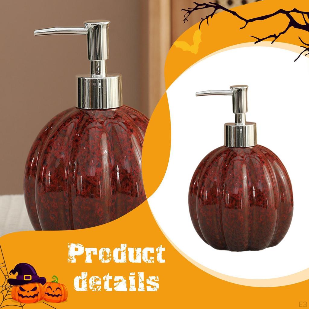 Dozownik do mydła w kształcie dyni na Halloween Jesień Płyn do rąk Moda Dekor Lekki
