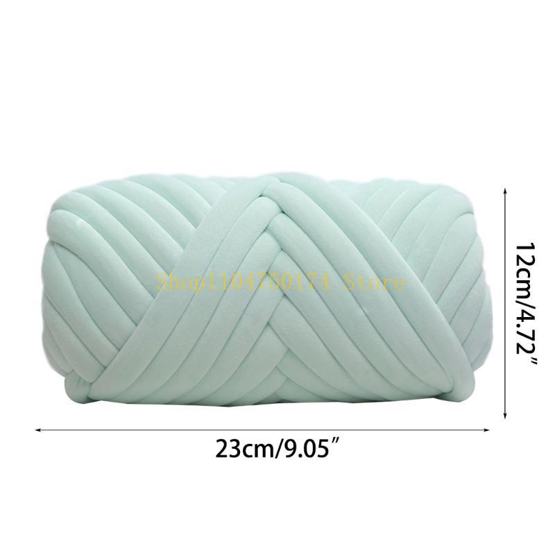 Chunky Tube Yarn for Knitting Soft and Plush Crystal Braid Cotton Thread top sale