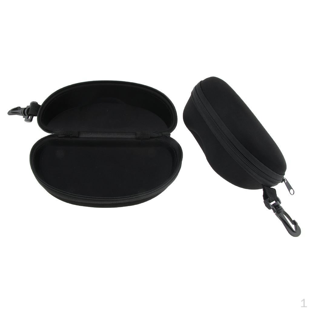 2 EVA Glasses Cases with Hanging Hook for Sports Sunglasses Eyeglasses