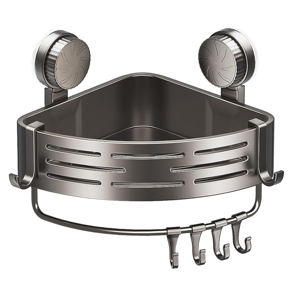Compact Size Corner Shower Rack Suction Cup Holder