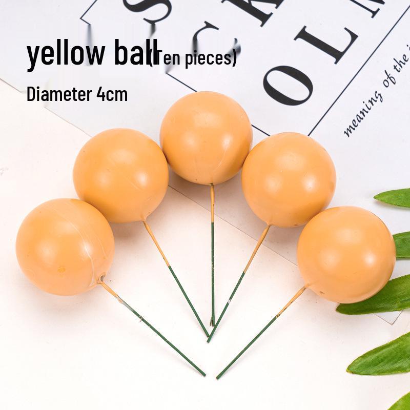 100pcs Cake Toppers: Gold, Silver, and Colorful Balls for Birthday Party Decorations