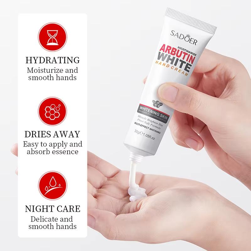 Niacinamide Arbutin Hand Cream Moisturizing Non Greasy Nourishing Anti Dry Crack Hydrating Hands Skin Care