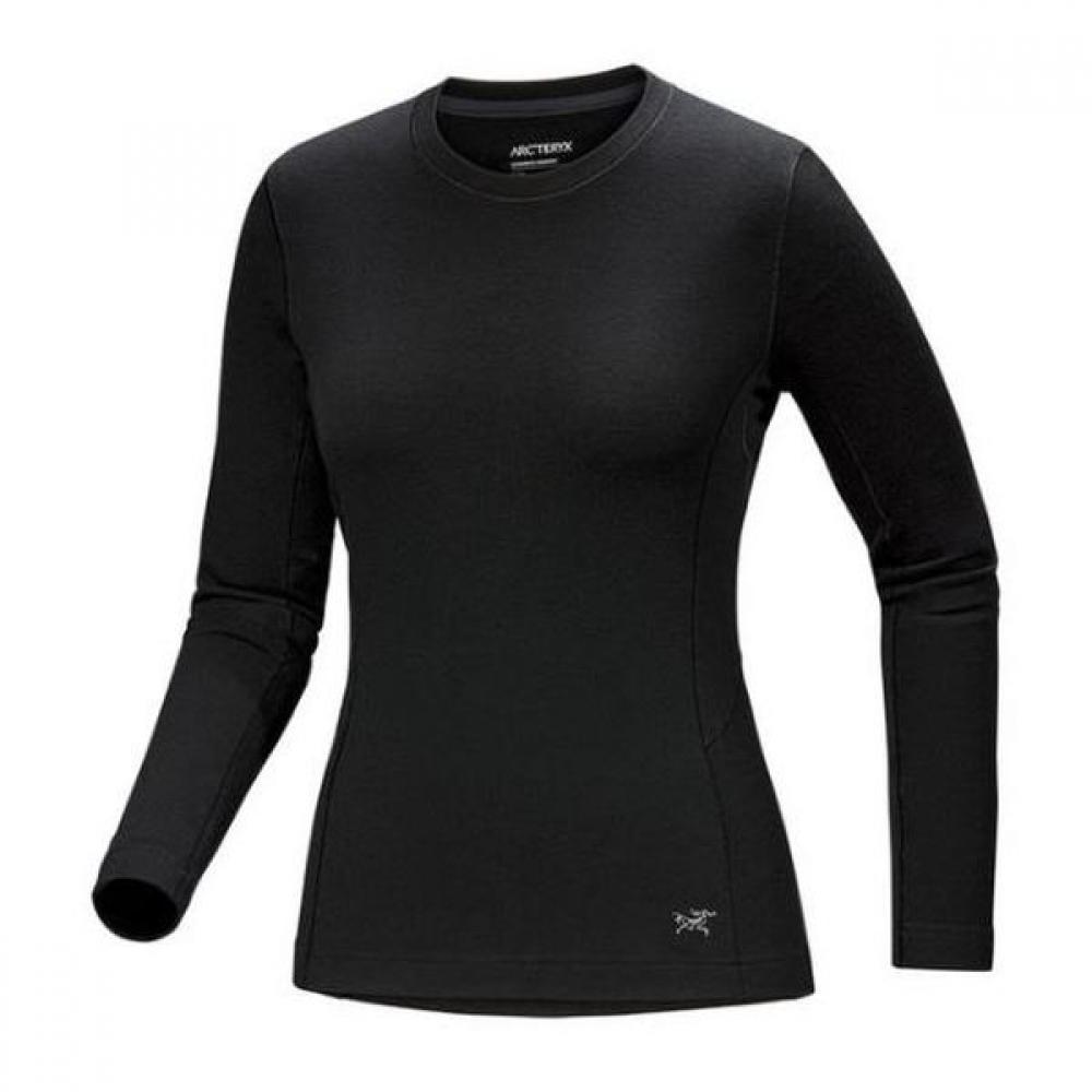 Arc Teryx Fw25 Satoro Merino Wool Crew Neck Ls Women Atpfw08474 BLACK/XS(90)
