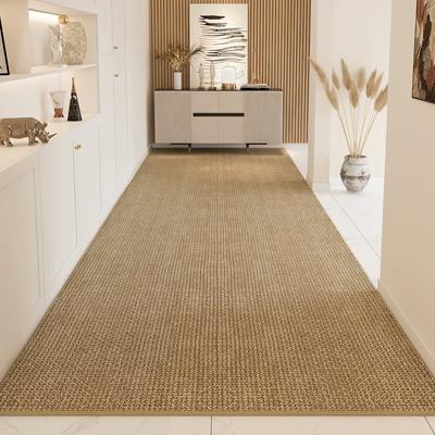 Hallway Floor Mat Dustproof Wear-resistant Carpet Entrance Door Mats Long Large Area Rug Solid Color Style Home Decoration Rugs