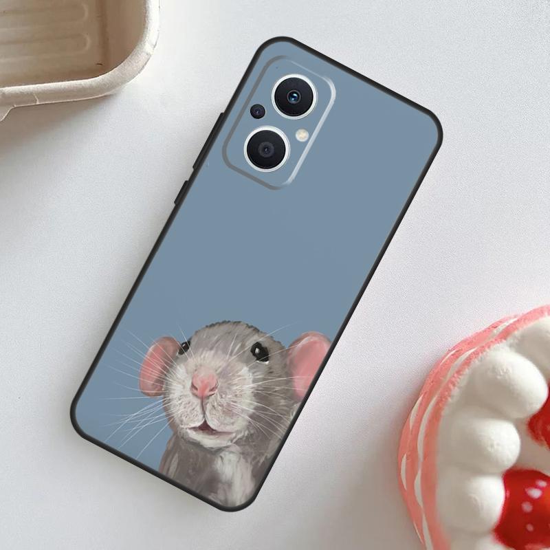 Mouse Rat Case For OPPO Reno 10 Pro 11F 4Z 5Z 8T 4 5 6 7 8 Lite OPPO Find X2 X3 Neo X5 X6 Pro Cover
