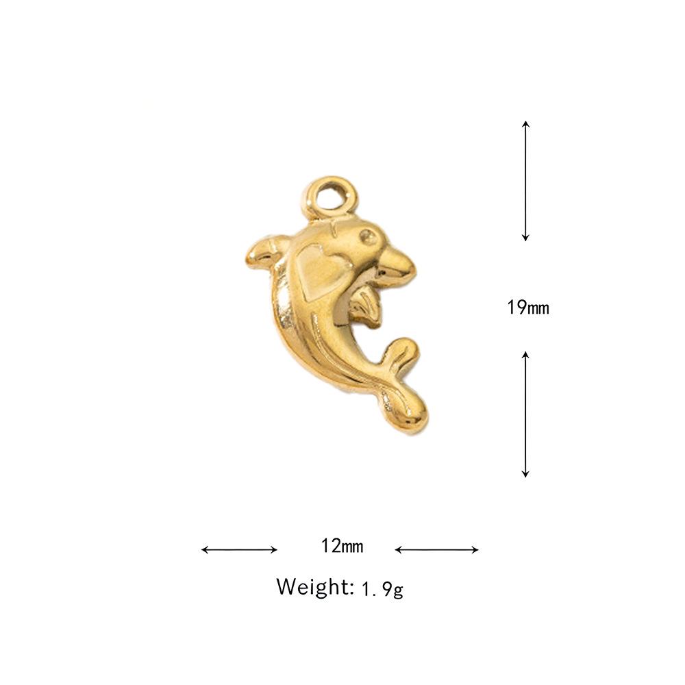 Tropical Ocean Style Electroplated Stainless Steel Koi Fish Pendant