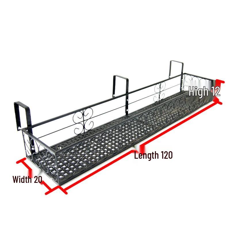 Multi-tier Iron Balcony Flower Stand