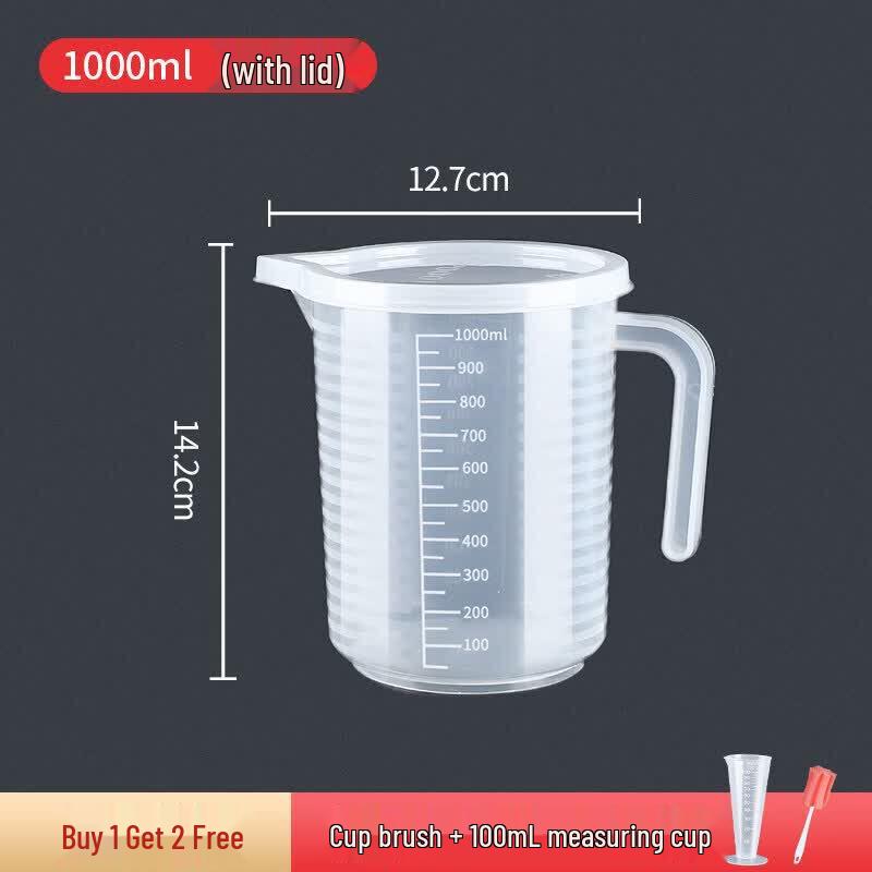 ZISIZ Large Capacity Food-Grade Plastic Measuring Cup