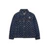 MLB Yankees Letter Print Loose Windbreaker Denim Jacket Unisex jackets Blue 3ADKM0121-50BLS