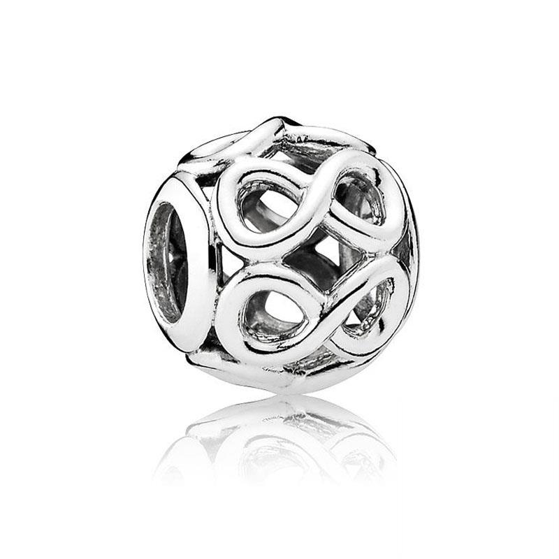 New Openwork Leaves Flower Infinity Love Hearts Charm Beads Fit Original Fashion Bracelet Diy Jewelry For Women