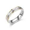 High-End Colorfast Stainless Steel Couple Rings - Luxurious and Niche Design