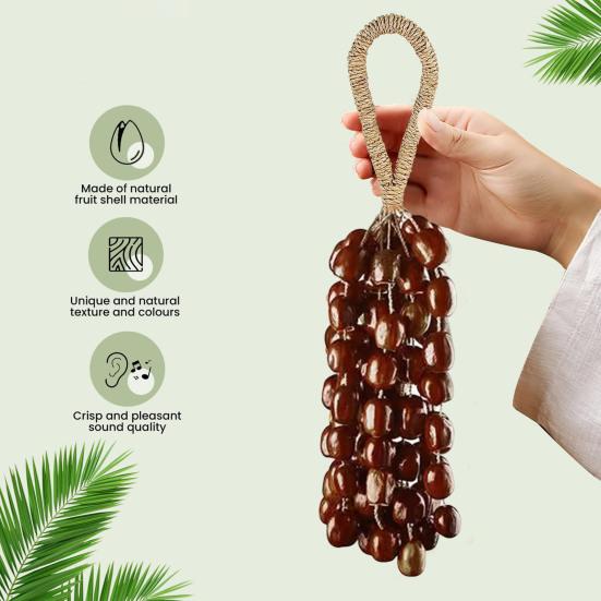 Cacho Seeds Rattle Bracelet Anklet African Shaker Nut Shell Bracelet Natural Percussion Musical Instruments