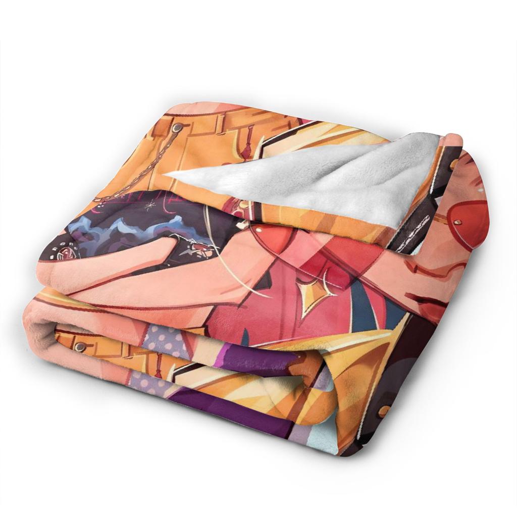 Warm Soft BlanketChild Travel KPop Demon Hunters Throw Blanket  Flannel Bedspread For Living Room Graphic Sofa Bed Cover