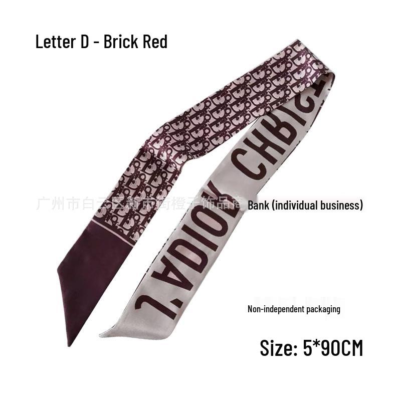 Silk Scarf Accessory: Long Ribbon for Bag, Headband, or Hair Tie