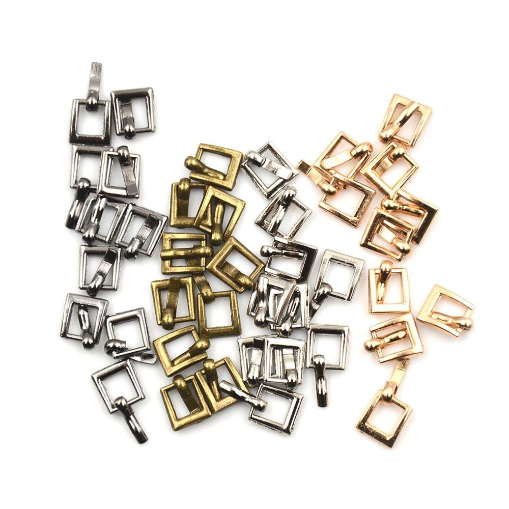 7*8MM Girls Toys 4 colors Tri-glide Buckle Doll Bags Accessories Belt Buttons Diy Dolls Buckles