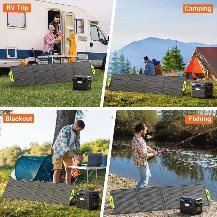 Panou Solar - FOSSIBOT - SP200 - 200W - Pliabil - Eficiență Înaltă - Rezistent la Apă