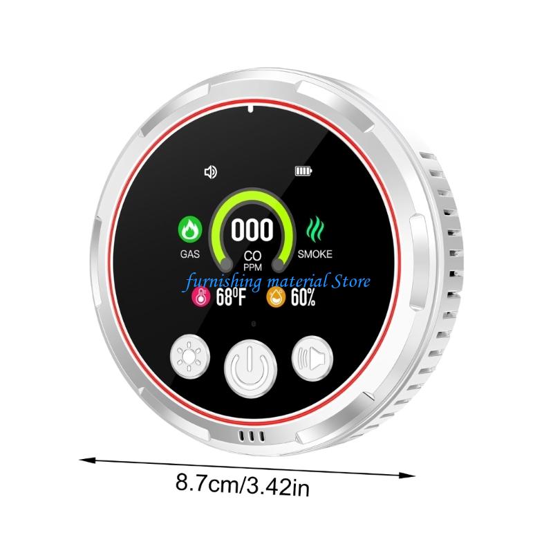 Y5GD 5 In 1 Gas Leak Alarm With Humidity Temperature Monitoring Indoor Environment
