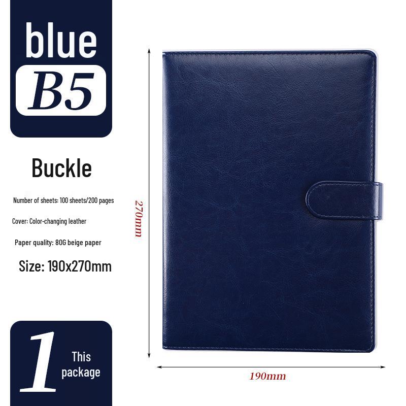 A5 Custom Imitation Leather Notebook Gift Set - Customizable Creative Journal