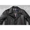 Chinese Size Casual Men Leather Jacket Soft Genuine Cowhide Leather Coat Vintage Edged Windbreaker Mens Clothes Autumn