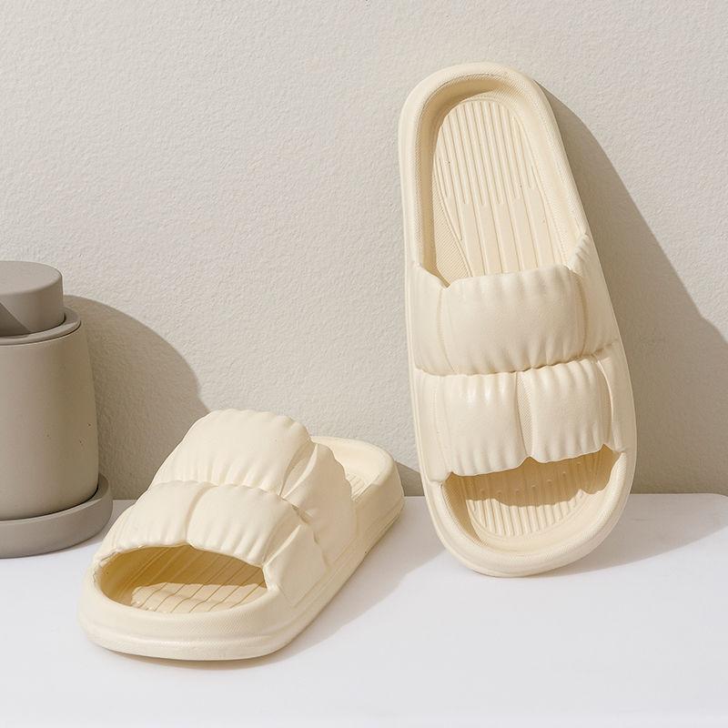 Женские шлепанцы Cloud с мягкой подошвой толстой платформой летние пляжные сандалии и шлепанцы корейский стиль ЭВА для дома 36-37 белый 516₽