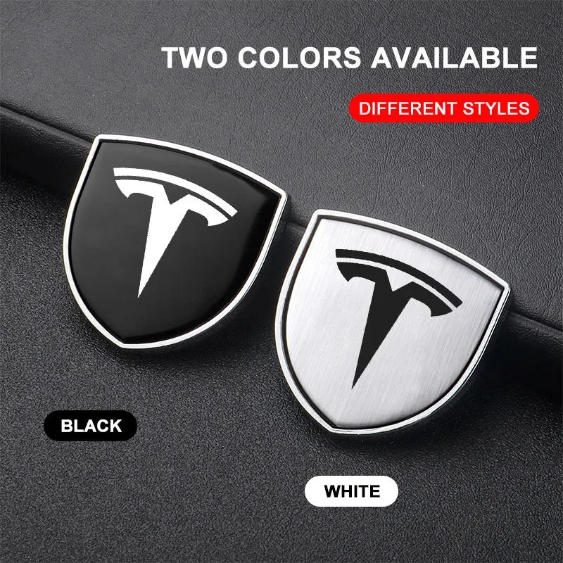 Autoaufkleber Tesla Für Tesla Model 3 2021 Model S X Y Stil Roadster Invader 3D Metall Auto Karosserie Kotflügel Emblem Schild Aufkleber Deko
