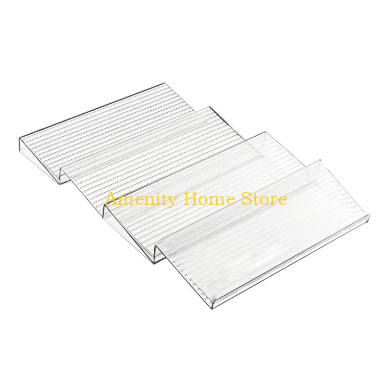 

F26C Adjustable Acrylic Spice Rack Step Tray for Kitchen Organization Space Saving Designs and Simple Cleaning S