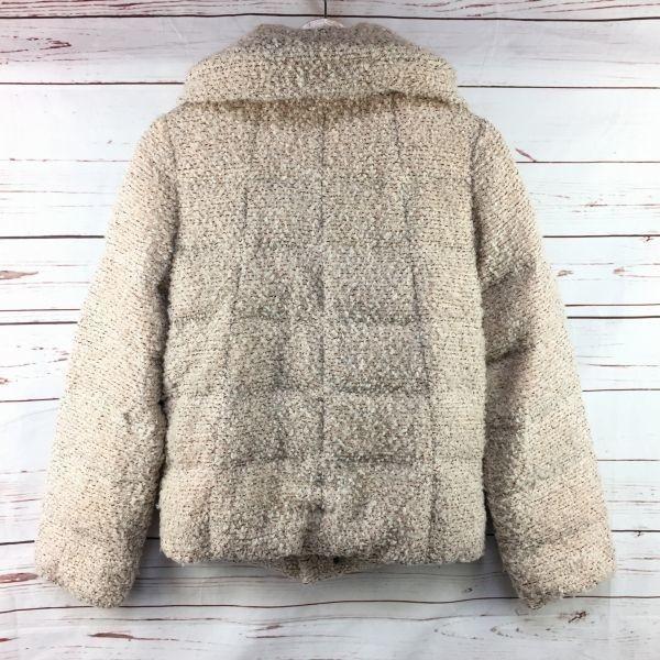 ROPE PICNIC Fluffy 80% Down Jacket Coat Women S Pink Beige(USED)