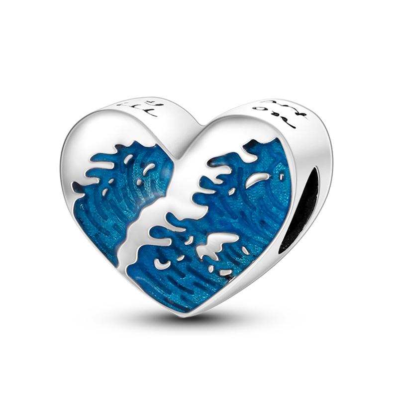 Fashion 925 Silver Summer Ocean World Series Sea Turtle Starfish Crab Octopus Charms Beads Fit 925 Bracelet DIY Jewelry