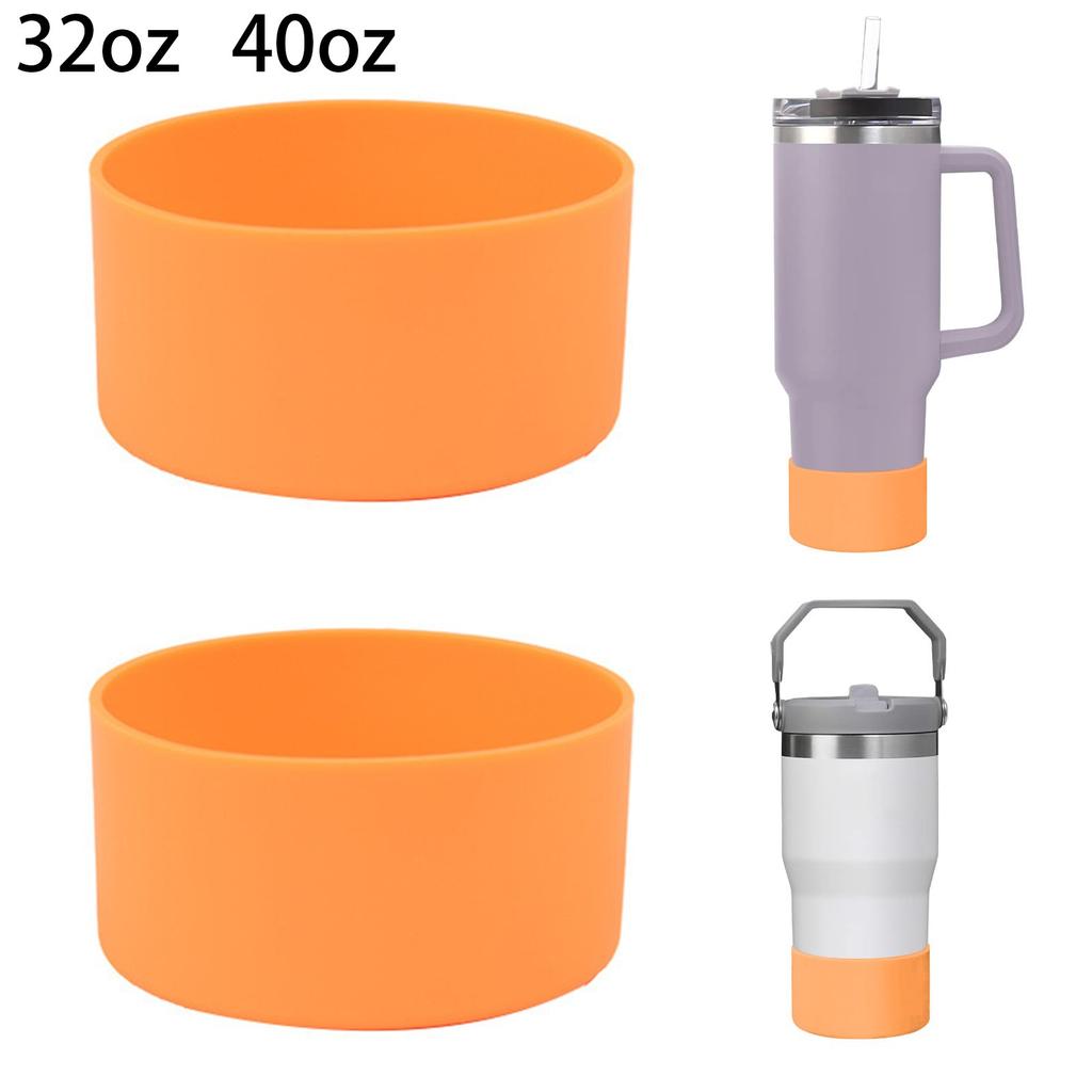 2 Pieces Of 7.5cm Silicone Solid Color All-match Fashion Environmental  Space Cup Bottom