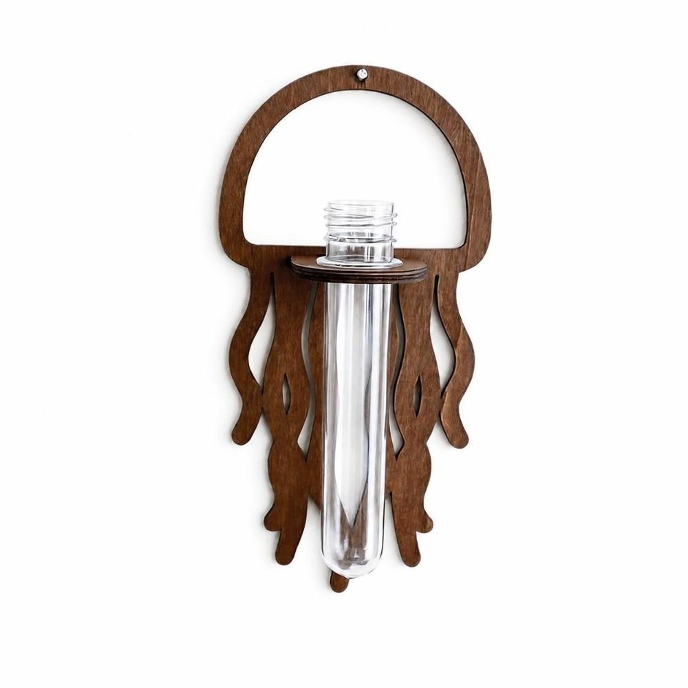 Wood Wall Propagation Station Bohemian Style Plant Propagation Vase Bedroom Wall Decor