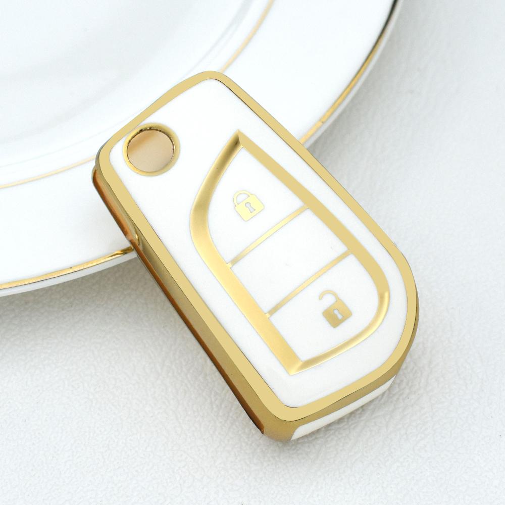 Pro Toyota Yaris Rav4 Highlander Auris Avensis Aygo Scion TC IM 2015 2016 Tpu Ochranný Kryt Klíče od Auta Pouzdro na Dálkový Klíč
