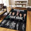 Bigbang Music Custom Name Carpet Rug For Living Room Bedroom Home Sofa Decoration Kids Play Nonslip Floor Mat