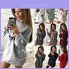 Stylish Women's Oversized Hoodie Dress Long Pullover Sweatshirt For Winter Wear