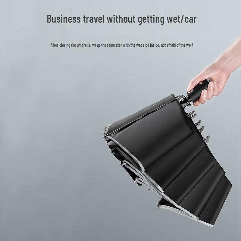 ZUODU 23-inch Automatic Reverse Folding Umbrella with LED Light