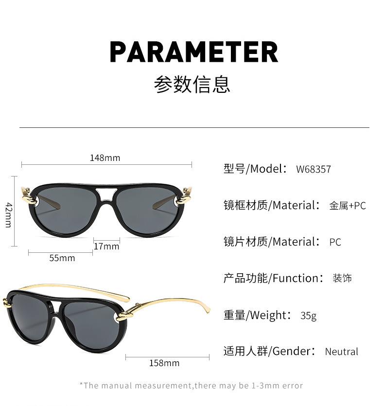 Ins Popular Fashion Sunglasses Women Brand Designer Luxury Sun Glasses Sex Vintage Oversized Sunglasses Female