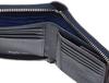 Kiefer Neu Sottile Round Middle Wallet, Saffiano Leather, Long Wallet, Zipper-Resistant, Navy, Free Size