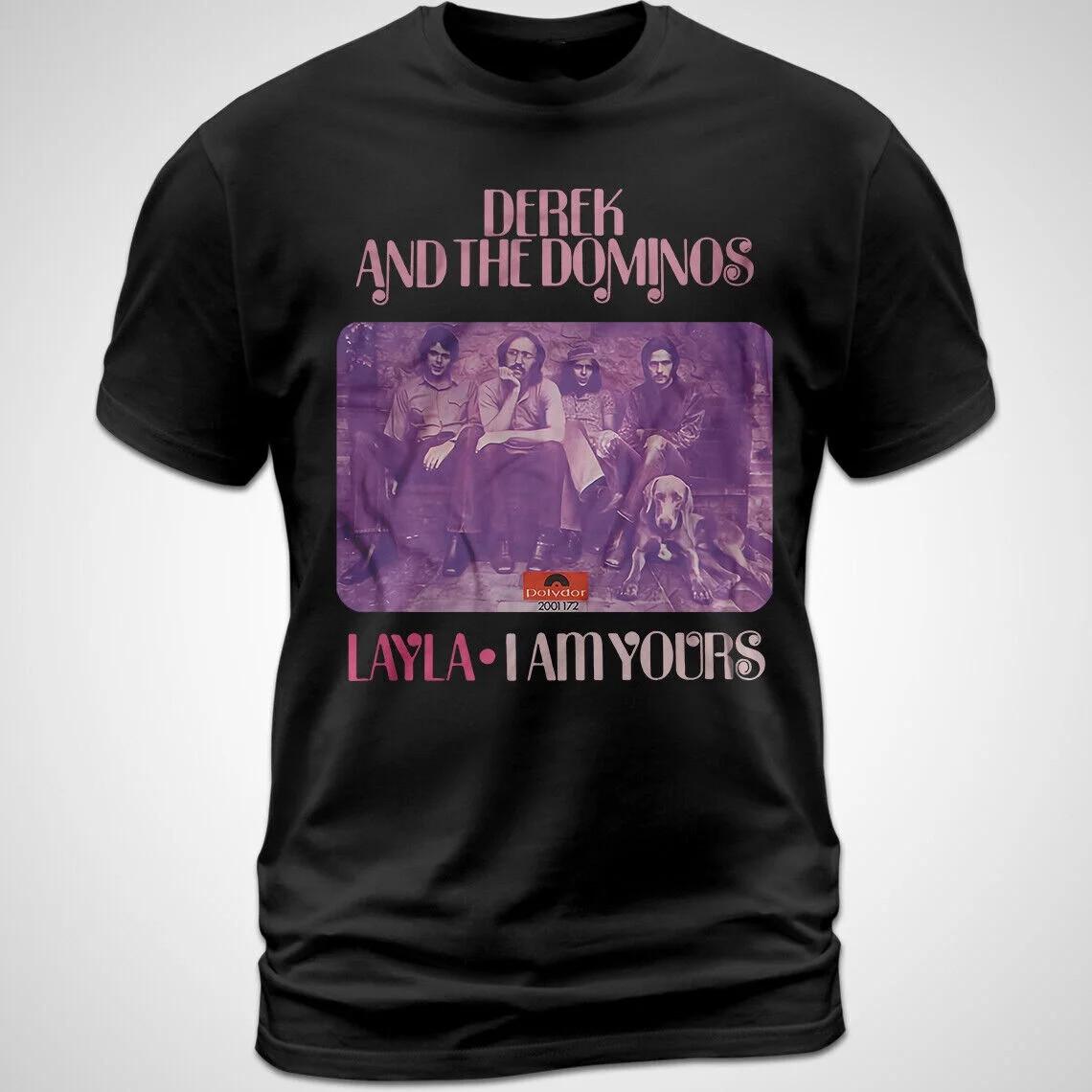 DEREK AND THE DOMINOS Bobby Whitlock Cotton Black T Shirt All Size CM733 M