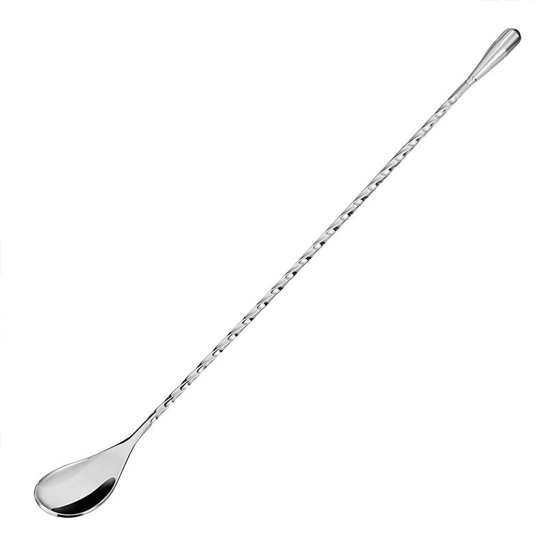 Muddler for Cocktails 8Inch Stainless Steel Cocktail Muddler with Grooved Nylon Head Fruit Crusher