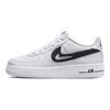 Nike Air Force 1 07 GS Swoosh Ritagliato - Bianco Nero Scarpe da Ginnastica per Bambini DR7889-100