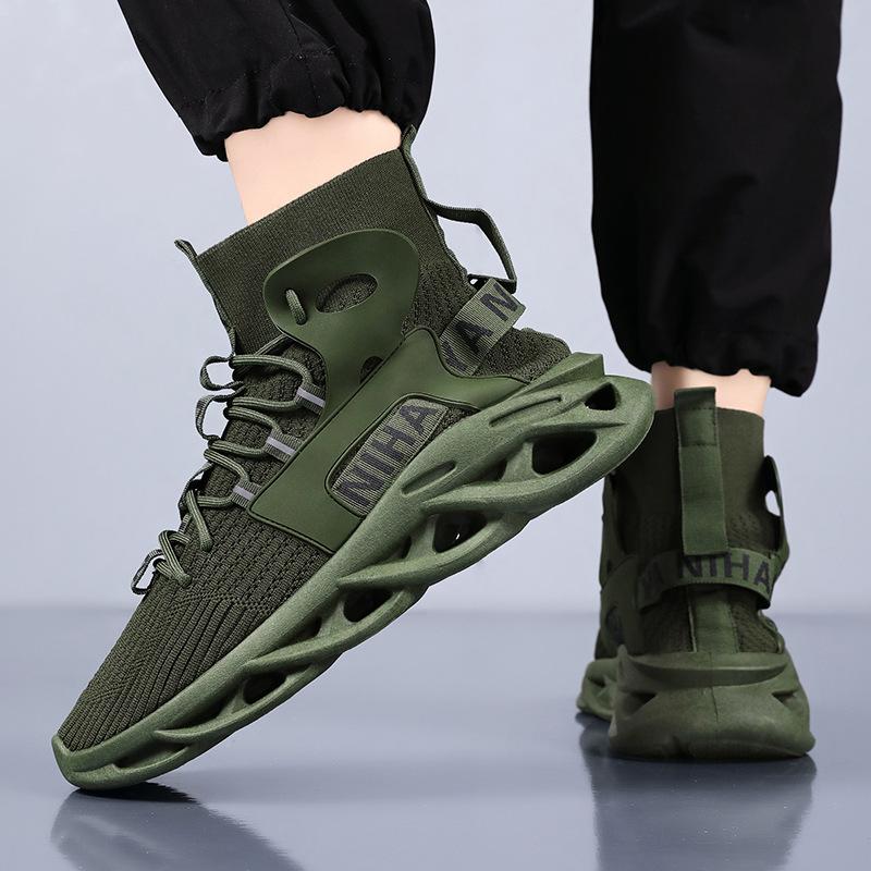 Shoes Men's Autumn New Men's Shoes Youth Trend High Top Shoes Blade Sneakers Versatile Running Trend Shoes