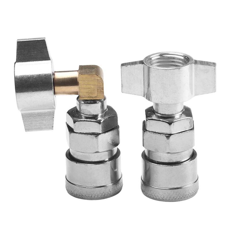 Feb.2Pcs Truck Dust Blower Pneumatic Connector Straight Elbow Integrated Connection Home Decoration Hardware Tool